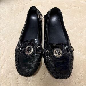 Tory Burch black patent loafer 6